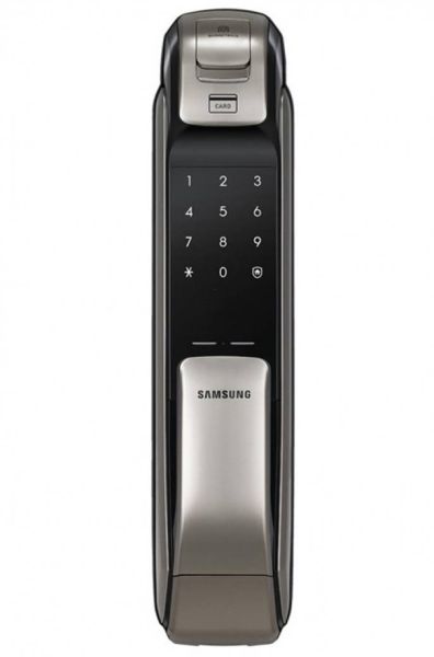 Электронный замок биометрический Samsung SHP-DP728AK/VK с bluetooth (одноригельная врезная часть)