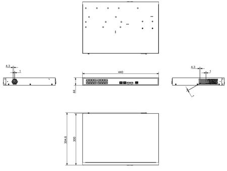 PoE-коммутатор 16-портовый Dahua DH-S4220-16GT-240, гигабитный, управляемый