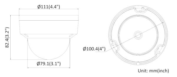 Антивандальная IP-камера 4Мп HiWatch DS-I402(C) (2.8 мм) с поддержкой PoE