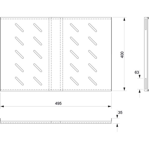 Полка 19" Cabeus SH-J018-FC-600m-100KG, усиленная, стационарная