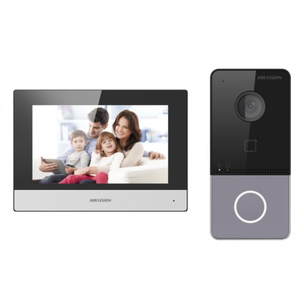 IP-комплект видеодомофонии HikVision DS-KIS603-P(C) с PoE и Wi-Fi