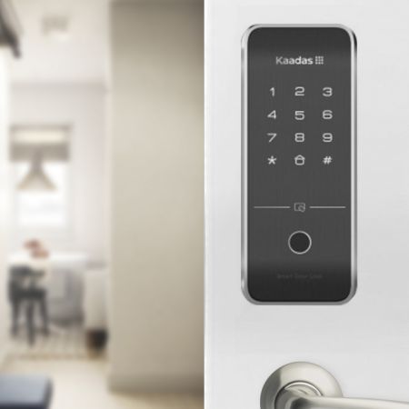 Электронный биометрический замок Kaadas R6-5 Black, накладной, без ручки