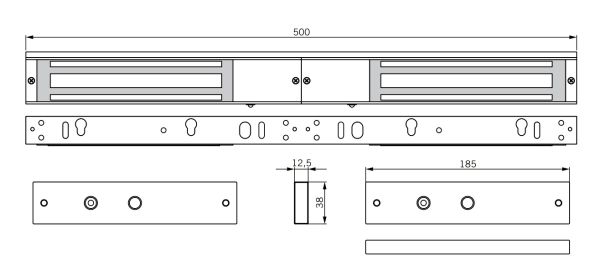 Электромагнитный замок dormakaba EM Comfort EMC 600-2 ALH