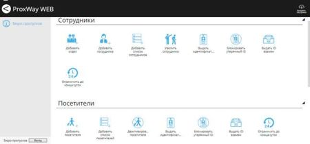 Кроссплатформенное WEB приложение ProxWay PW WEB