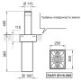 Электромеханический боллард BFT EASY 115/500 без подсветки