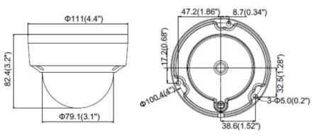 Антивандальная HD-TVI видеокамера 8 Мп HikVision DS-2CE57U8T-VPIT (6 мм)