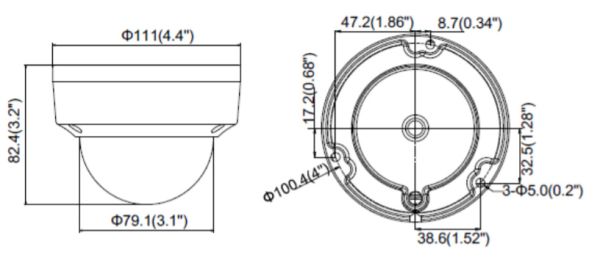 Антивандальная HD-TVI видеокамера 8 Мп HikVision DS-2CE57U8T-VPIT (6 мм)