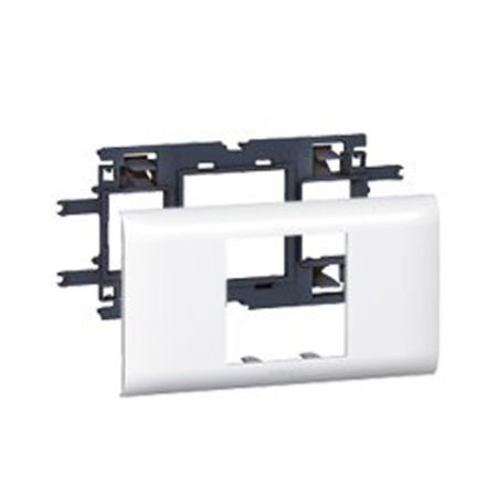 Суппорт Legrand DLP Mosaic для с крышкой 65 мм, 2 модуля (010952)