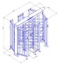 Турникет-шлюз уличный полноростовой двухпроходной Ростов-Дон ПР2Ш/4М2 НЕРЖ