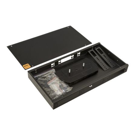 Бокс оптический Hyperline FO-19R-1U-3xSLT-W140H42-24UN-BK универсальный 19", 8 до 24 портов Бокс оптический Hyperline FO-19R-1U-3xSLT-W140H42-24UN-BK универсальный 19", 8 до 24 портов