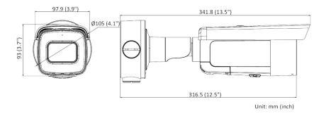 Антивандальная IP-видеокамера 8Мп HikVision DS-2CD3686G2T-IZS(C) (2.7-13.5 мм) с моторизированным объективом