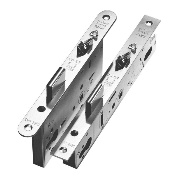 Электромеханический замок dormakaba SVP 2257/2258 антипаника, для сплошных дверей без притвора, лицевая планка 235х24