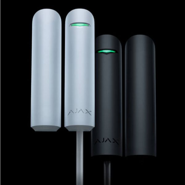 Проводной адресный датчик открытия Ajax DoorProtect Fibra (черный)