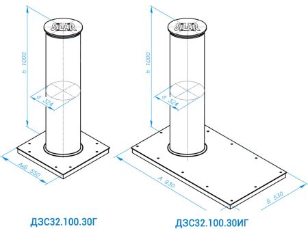 Противотаранный боллард Silar ДПС 32.100.30Г с протоколом натурных испытаний