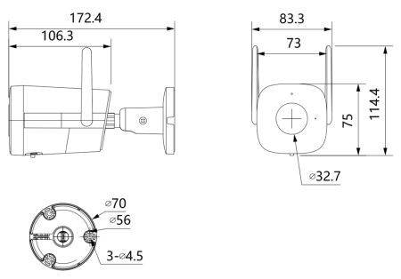 IP-видеокамера 4Мп Dahua DH-IPC-HFW1430DTP-STW-0280B с ИК-подсветкой до 30м и Wi-Fi IP-видеокамера 4Мп Dahua DH-IPC-HFW1430DTP-STW-0280B с ИК-подсветкой до 30м и Wi-Fi
