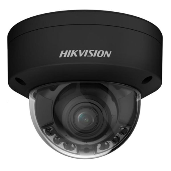 Антивандальная IP-видеокамера ColorVu 8Мп HikVision DS-2CD2787G2HT-LIZS (2.8-12 мм), черная с интеллектуальной подсветкой до 40 м