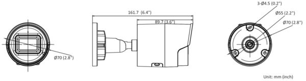 Уличная IP-камера 8Мп HiWatch IPC-B082-G2/U (2.8 мм)