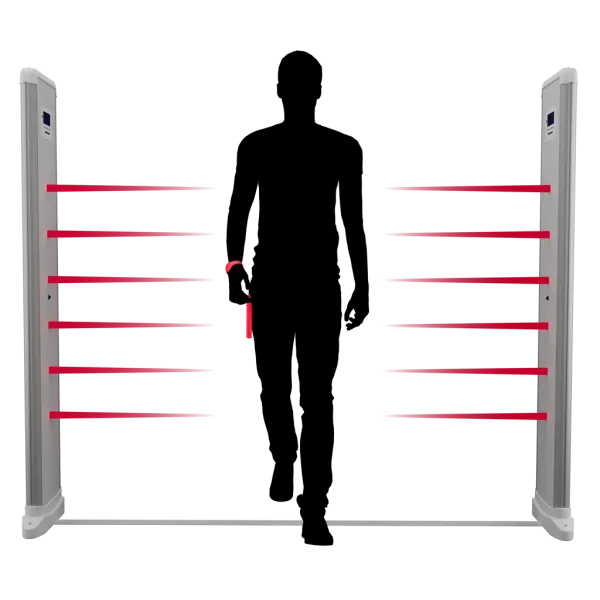 Металлодетектор монопанель RADARPLUS MONO 02, 6-ти зонный, до 1400 мм
