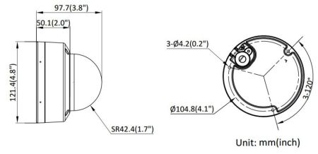 Антивандальная IP-камера 2Мп HiWatch DS-I252M(B) (4 мм) с гибридной Smart-подсветкой и встроенным микрофоном
