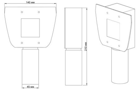 Кронштейн Suprema AFS2 Mount для установки биометрического терминала FaceStation 2 на турникет