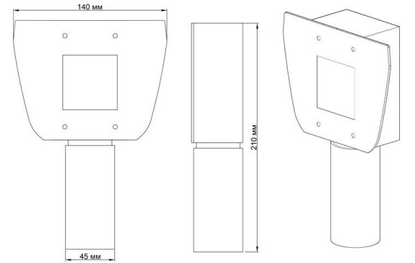 Кронштейн Suprema AFS2 Mount для установки биометрического терминала FaceStation 2 на турникет