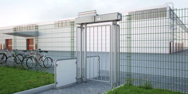 Моторизованная полноростовая калитка Magnetic MPG 172 (MPG172CA140), нерж. сталь, отдельностоящая