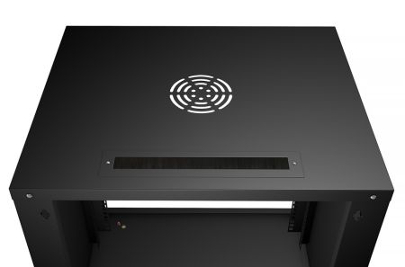 Шкаф телекоммуникационный 19" Cabeus WSC-05D-6U55/45-BK, настенный 6U