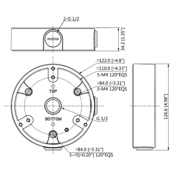 Монтажная коробка Dahua DH-PFA137