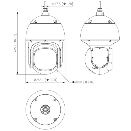 Скоростная PTZ видеокамера 8Мп Dahua DH-SD8A3833GA-HNV
