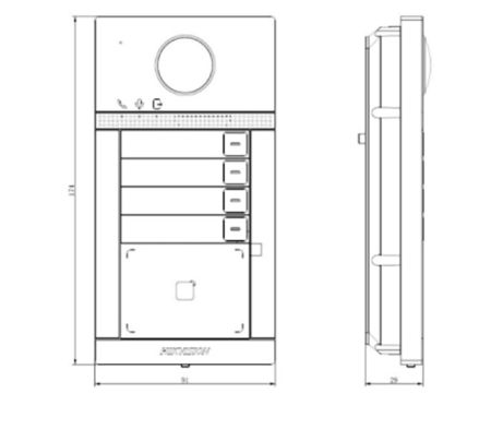 Вызывная панель Wi-Fi HikVision DS-KV8413-WME1(C)