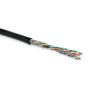 Кабель витая пара неэкранированный Hyperline UUTP4-C5E-S24-OUT-PE-BK-500