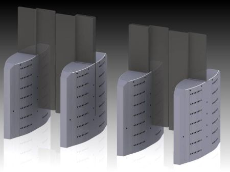 Центральный модуль раздвижного сенсорного турникета Gotschlich Selection Linear DL (550мм, высота 1700мм) (6SLI2DC-17)