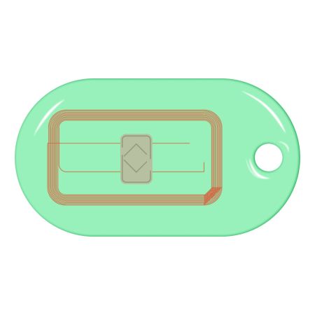 Бесконтактный RFID-брелок SMARTTAG Caramel с двойным чипом Mifare 1k + Em-Marine, прозрачный Бесконтактный RFID-брелок SMARTTAG Caramel с двойным чипом Mifare 1k + Em-Marine, прозрачный