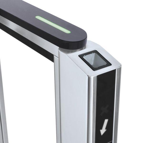 Турникет распашной PERCo ST-11M «Скоростной проход» со сканером штрихкода, крышками из искусственного камня и створками 300 мм, высотой 1300 мм