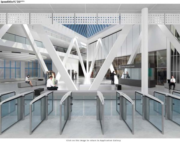 Автоматизированная проходная Gunnebo SpeedStile FLS DS длина 1800 мм