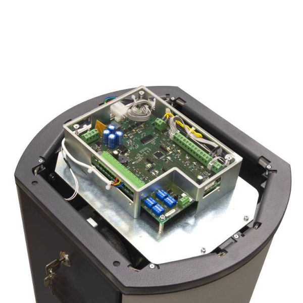 Шлагбаум автоматический PERCo GS04.1 с круглой стрелой 3 м и встроенной системой обогрева