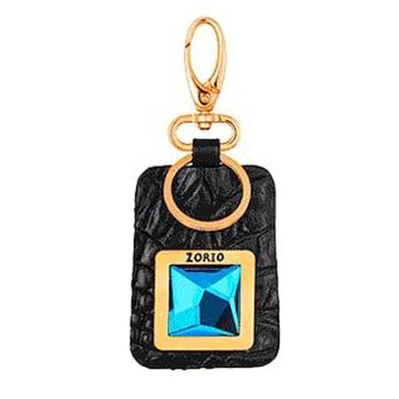 Бесконтактный RFID брелок ZORIO Prestige с кристаллом Swarovski (черный)