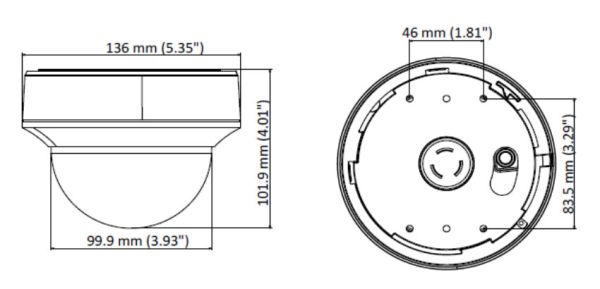 Купольная 5Мп HD-TVI видеокамера HiWatch DS-T507(С) (2.7-13.5 мм)