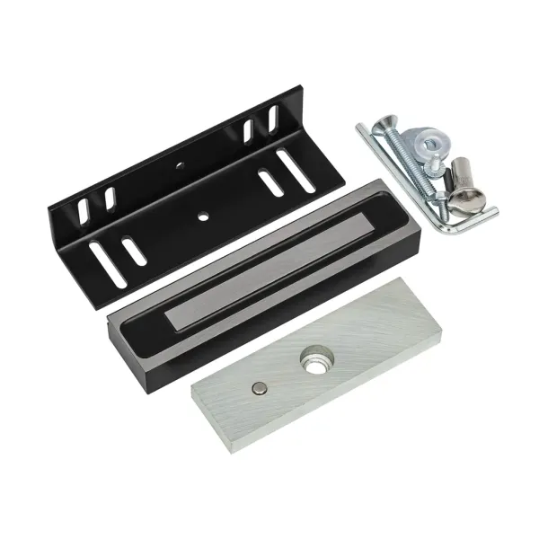 Электромагнитный замок AccordTec ML-200K Premium Black с уголком