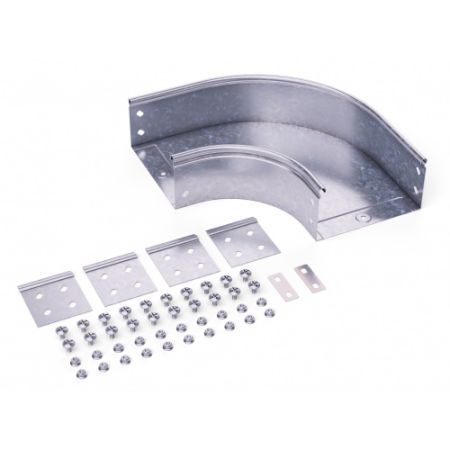 Угол для лотка горизонтальный 90° DKC (36002K), 100х50 мм, металлический, с креплением