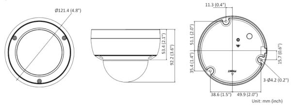 Антивандальная IP-камера 6Мп HiWatch DS-I652M(B) (4 мм) с микрофоном Антивандальная IP-камера 6Мп HiWatch DS-I652M(B) (4 мм) с микрофоном