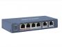 Неуправляемый PoE-коммутатор HikVision DS-3E0106P-E/M