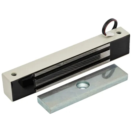 Электромагнитный замок AccordTec ML-100K с планкой, серый