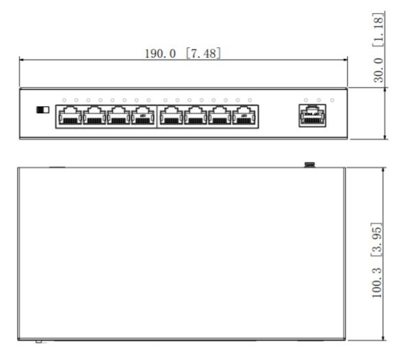 Неуправляемый POE коммутатор 9-портовый Dahua DH-PFS3009-8ET1GT-96