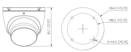 Уличная HD-CVI видеокамера 5Мп Dahua DH-HAC-HDW1500TLMP-IL-A-0280B-S2