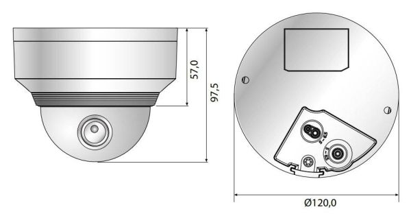 Антивандальная сетевая IP-видеокамера 5Мп Wisenet XNV-8040R (7мм) Антивандальная сетевая IP-видеокамера 5Мп Wisenet XNV-8040R (7мм)