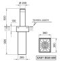Электромеханический боллард BFT EASY RUS 220/500-6 без подсветки