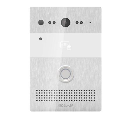 Вызывная видеопанель BAS-IP AV-07B Silver с мобильным доступом и считывателем карт