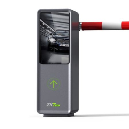 Комплект автоматического шлагбаума ZKTeco BG-LCD100 с дисплеем, с круглой стрелой 4 метра