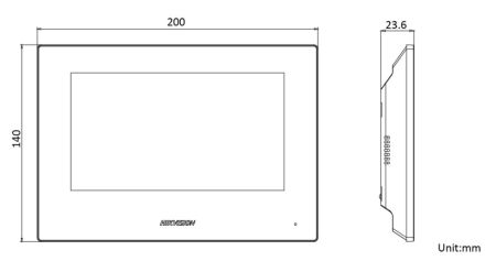 IP-видеодомофон 7″ HikVision DS-KH6320-LE1(B)/White с питанием по PoE